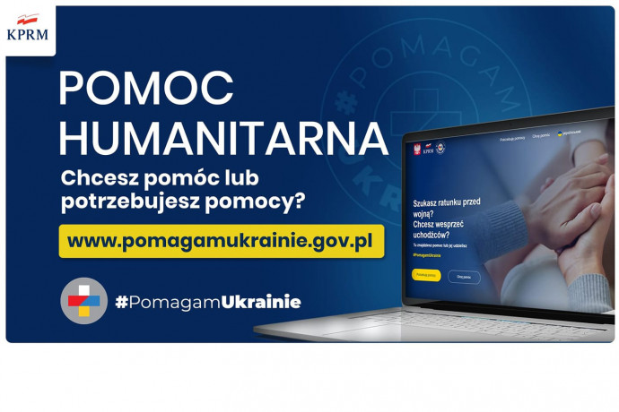 infografika dot. pomocy humanitarnej mat. KPRM