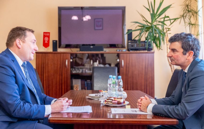 Spotkanie Wojewody Śląskiego z Wójtem Gminy Wilkowice