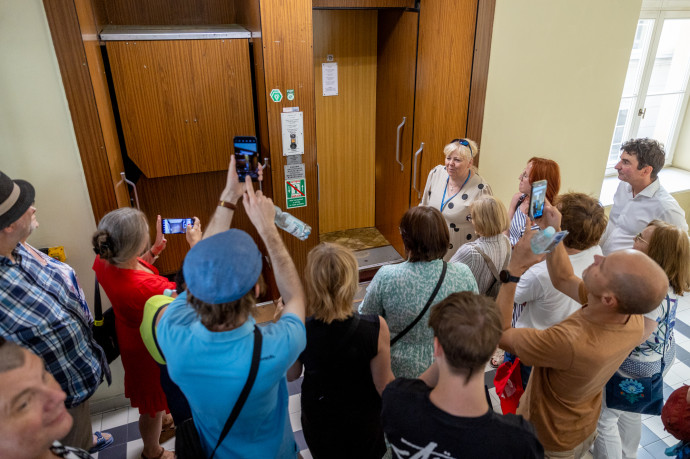 winda paciorkowa ŚUW podczas zwiedzania urzędu 