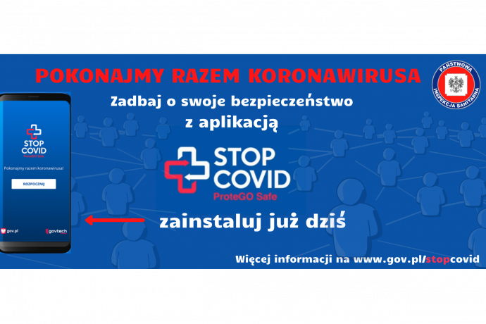 Bezpieczniej z aplikacją STOP COVID/mat. www.gov.pl
