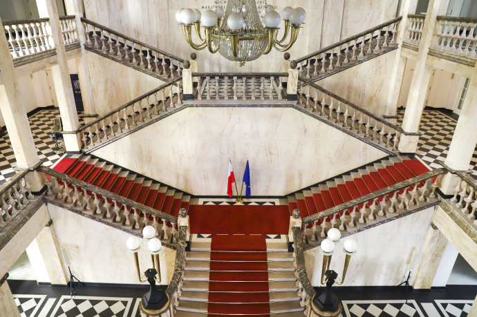 Zdjęcie Westybulu Śląskiego Urzędu Wojewódzkiego w Katowicach