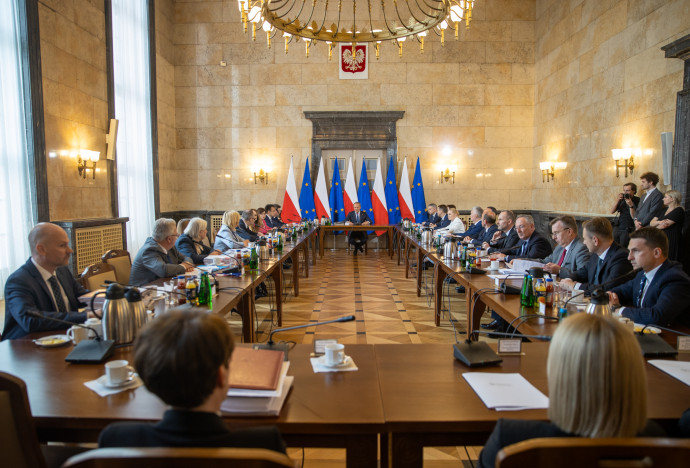 Członkowie Rady Ministrów na posiedzeniu w ŚUW/fot. ŚUW