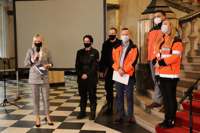 Brieifng dot. wspólracy służb w systemie ratownictwa medycznego /fot. A. Księżnik/