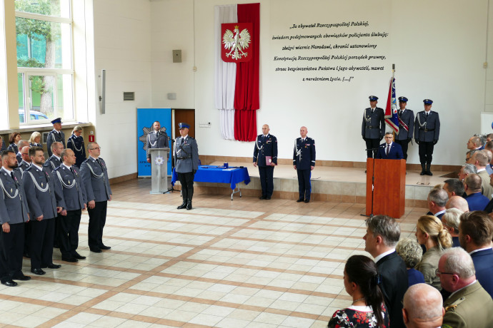 Zdjęcia z uroczystości 20-lecia powstania Szkoły Policji w Katowicach /fot. Anna Herz/