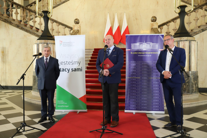 Briefing prasowy dot. wsparcia osób niepełnosprawnych w czasie pandemii /fot. A. Księżnik/