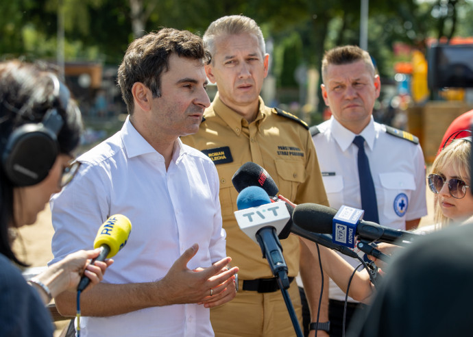Marek Wójcik podczas konferencji 