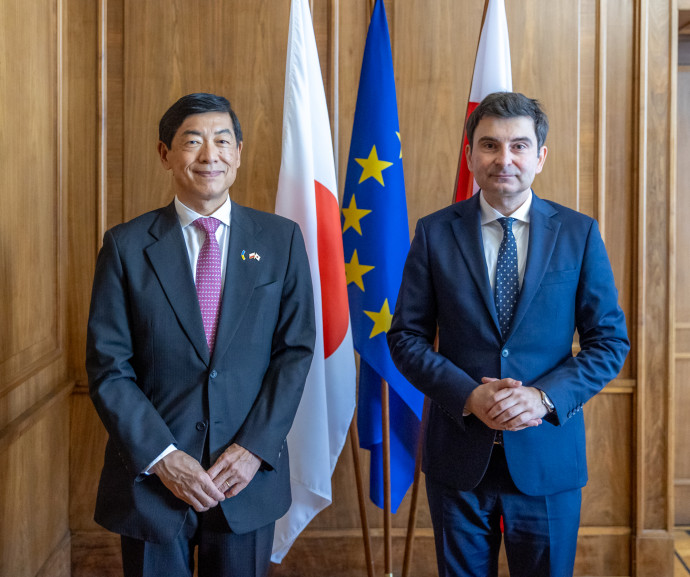 Ambasador Japonii i Wojewoda Śląski/fot. ŚUW