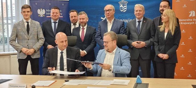 Podpisanie porozumienia/fot. GDDKiA, Oddział Katowice