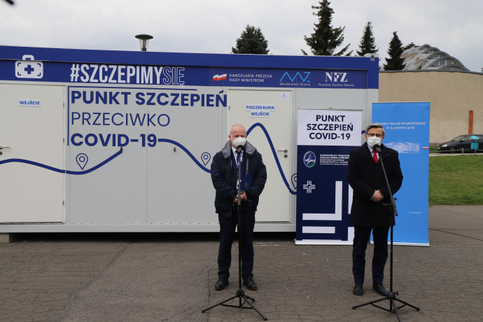 Briefing dot. majówkowej akcji szczepień /fot. I. Matuszewska/