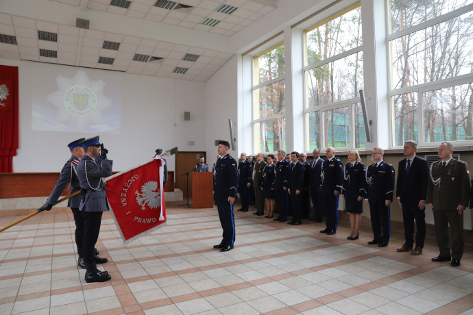 Ceremonia mianowania komendanta Szkoły Policji w Katowicach/FOTO: ŚUW